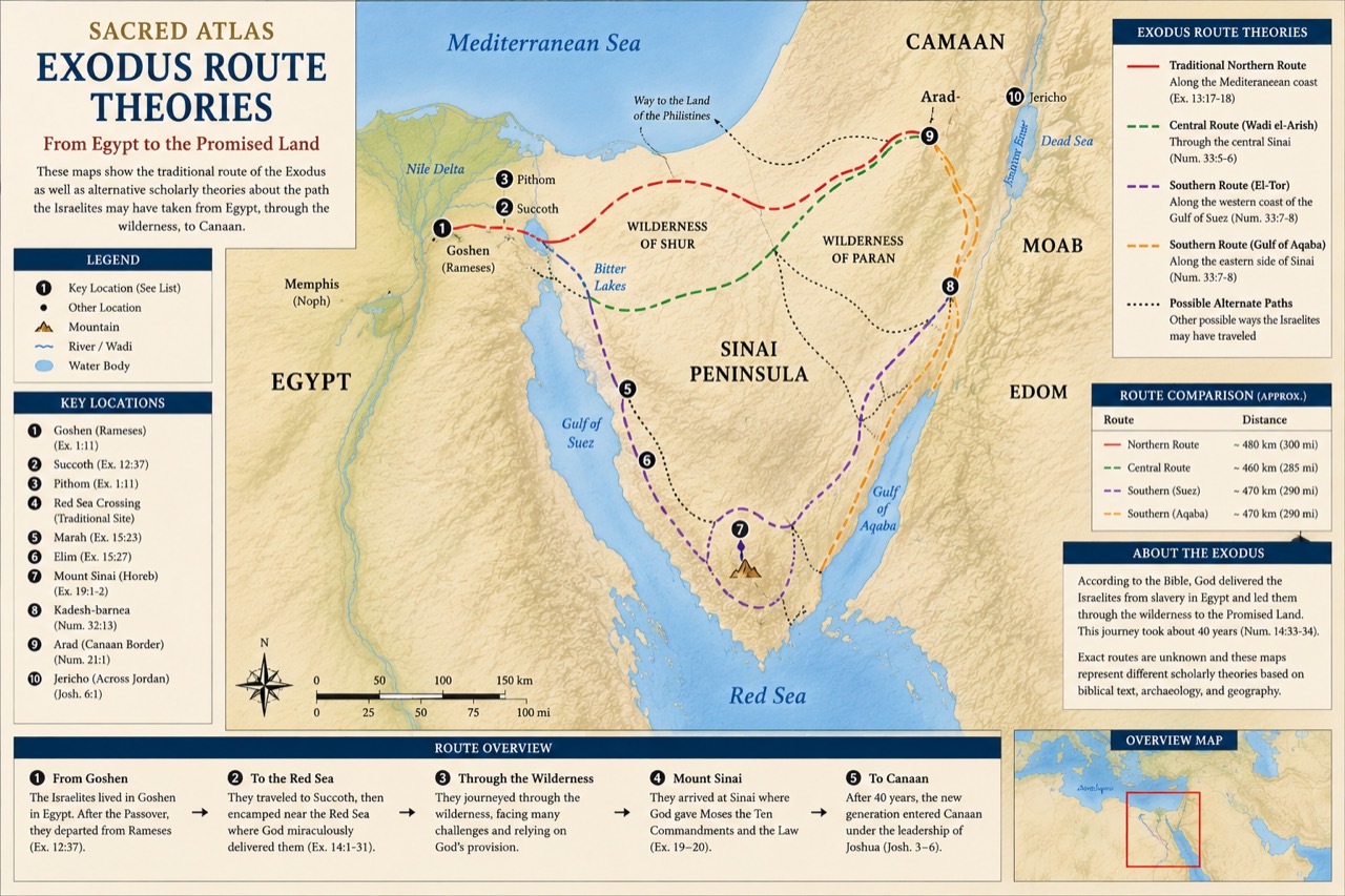 Exodus Route Theories